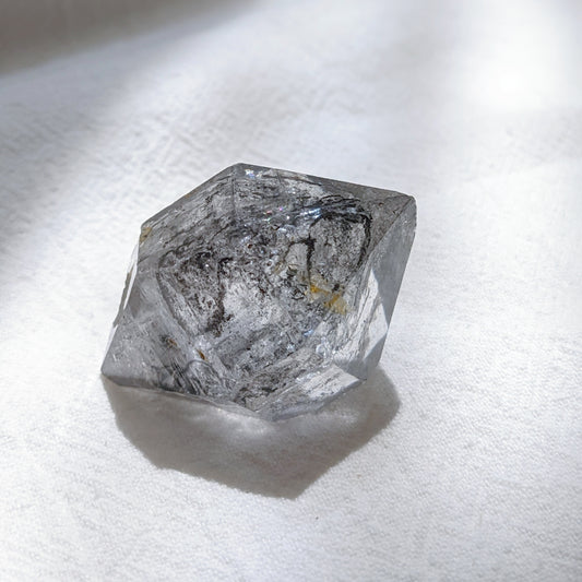 [DT04] High Grade Quicksand Rainbow Double Terminated Clear Quartz (Record Keeper) 高品流沙彩虹雙尖白水晶資料庫水晶