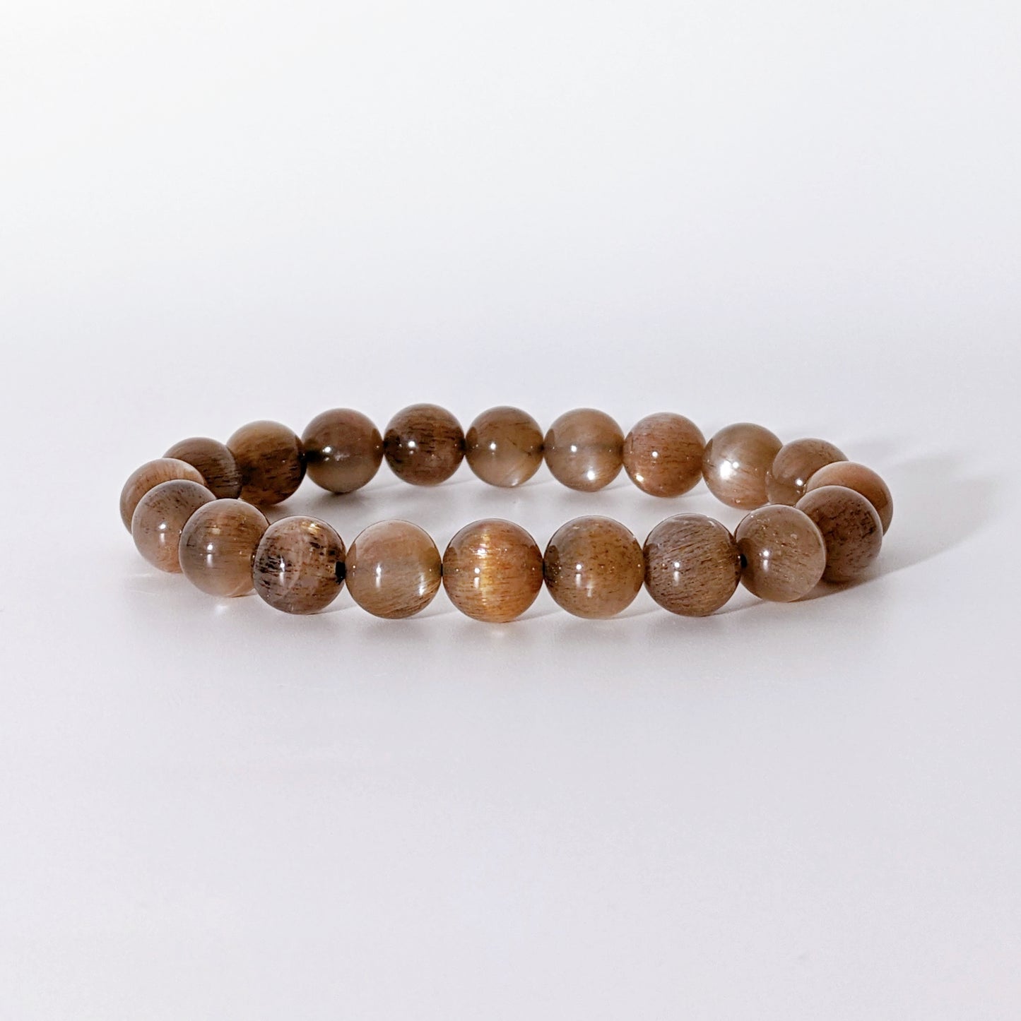 [MBSU04] High Grade Sunstone Beaded Bracelet 高品黑金太陽石手串 10mm