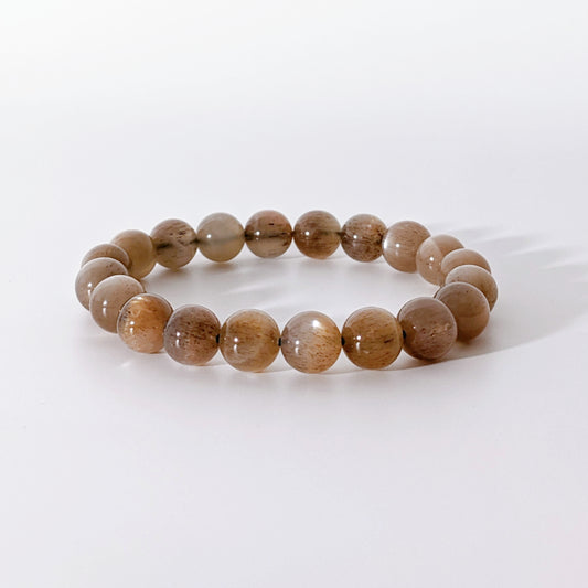 [MBSU03] Sunstone Beaded Bracelet 高品太陽石手串 10mm