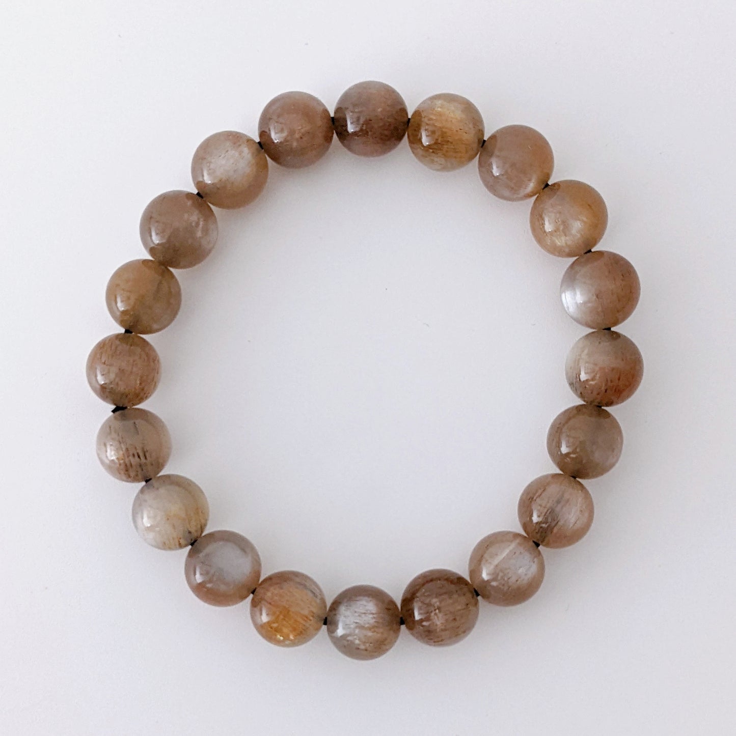 [MBSU03] Sunstone Beaded Bracelet 高品太陽石手串 10mm