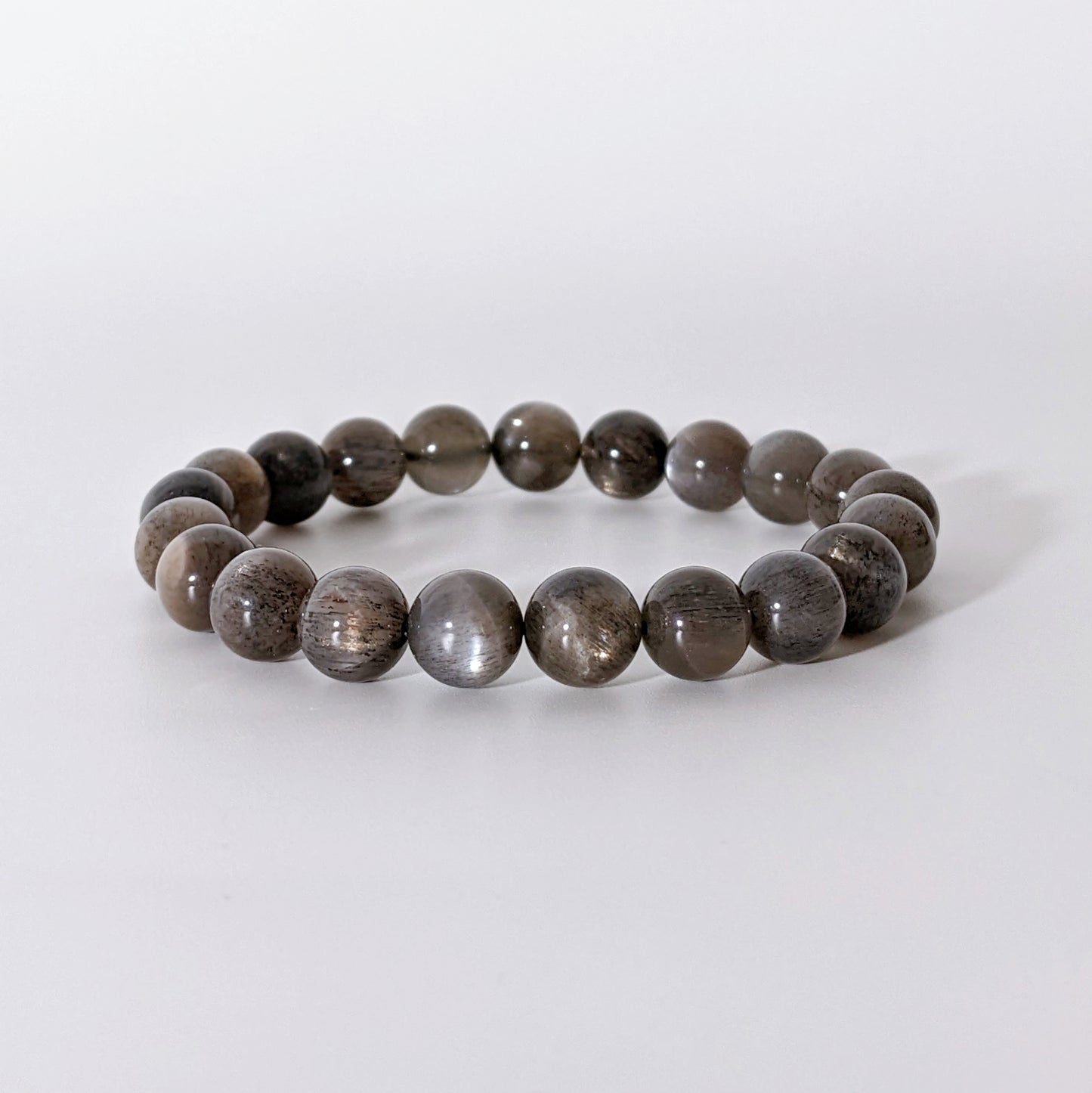 [MBSU08] Black Sunstone Beaded Bracelet 高品黑太陽石手串 9mm