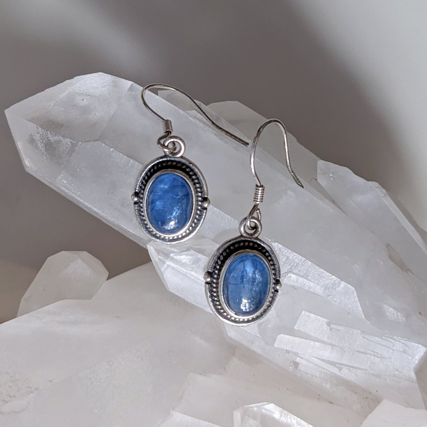 [MEKY01] Kyanite Silver Earrings 藍晶銀耳環