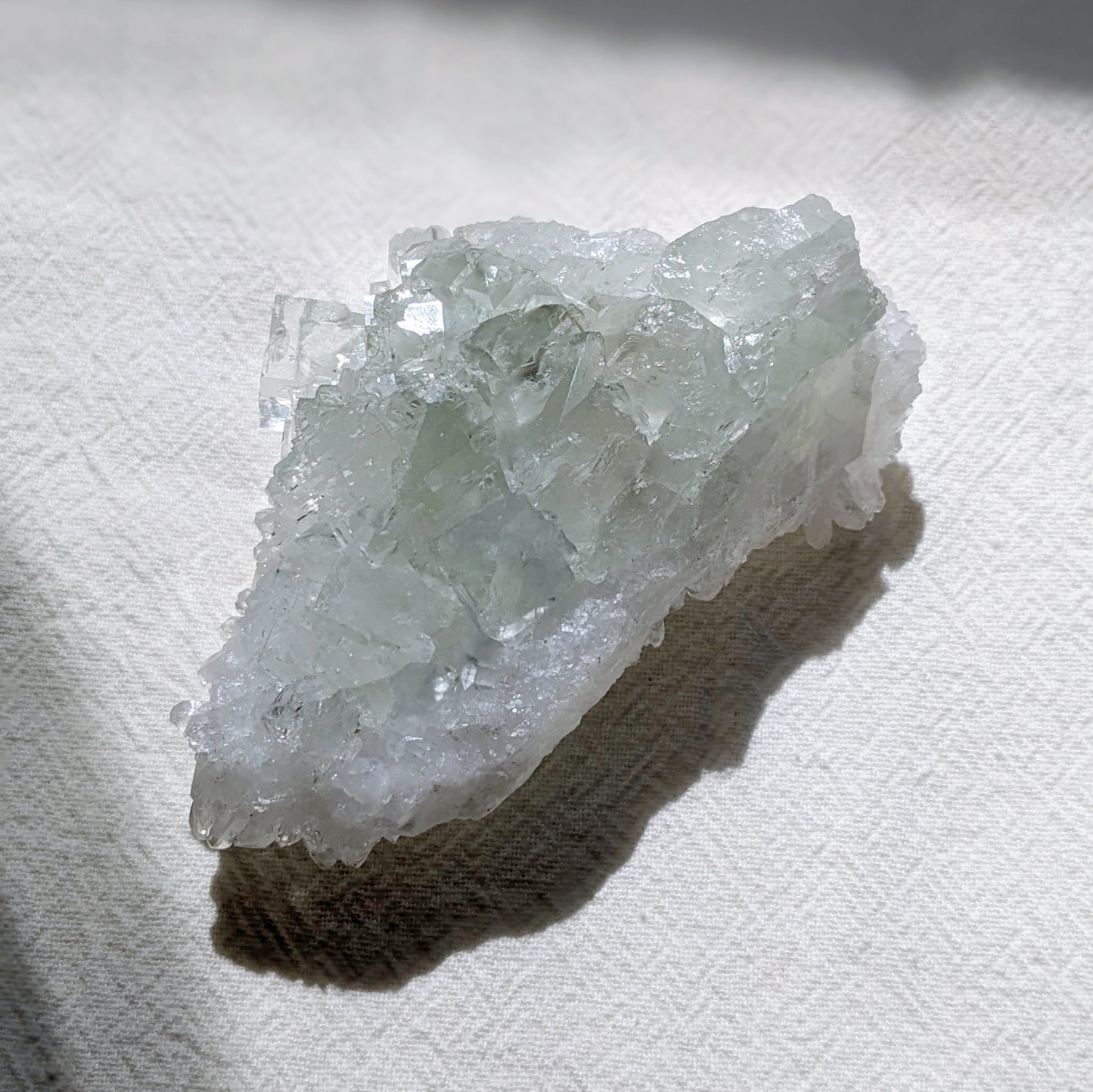 [FL09] Green Glass Fluorite with Quartz 香花嶺玻璃體綠螢石