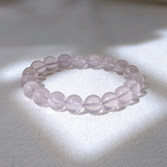 [MBRQ02] Rose Quartz Beaded Bracelet 貓眼星光粉晶手串 10mm