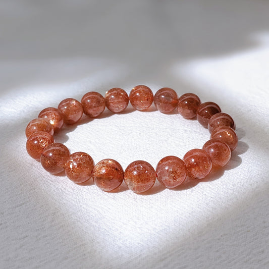 [MBSU05] Premium Grade Sunstone Bracelet 高品太陽石手串 10mm
