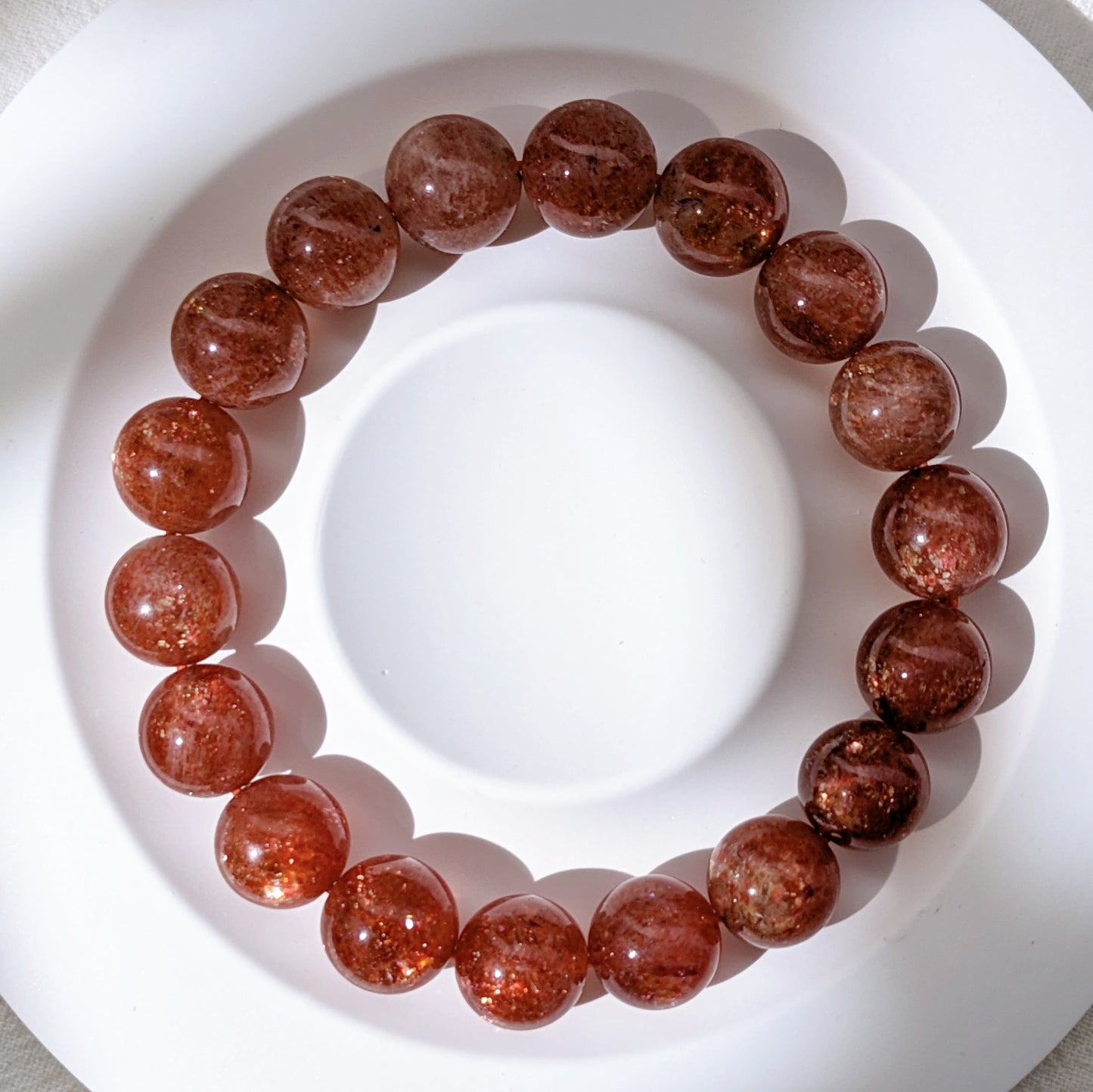 [MBSU06] Premium Grade Sunstone Bracelet 高品太陽石手串 11mm