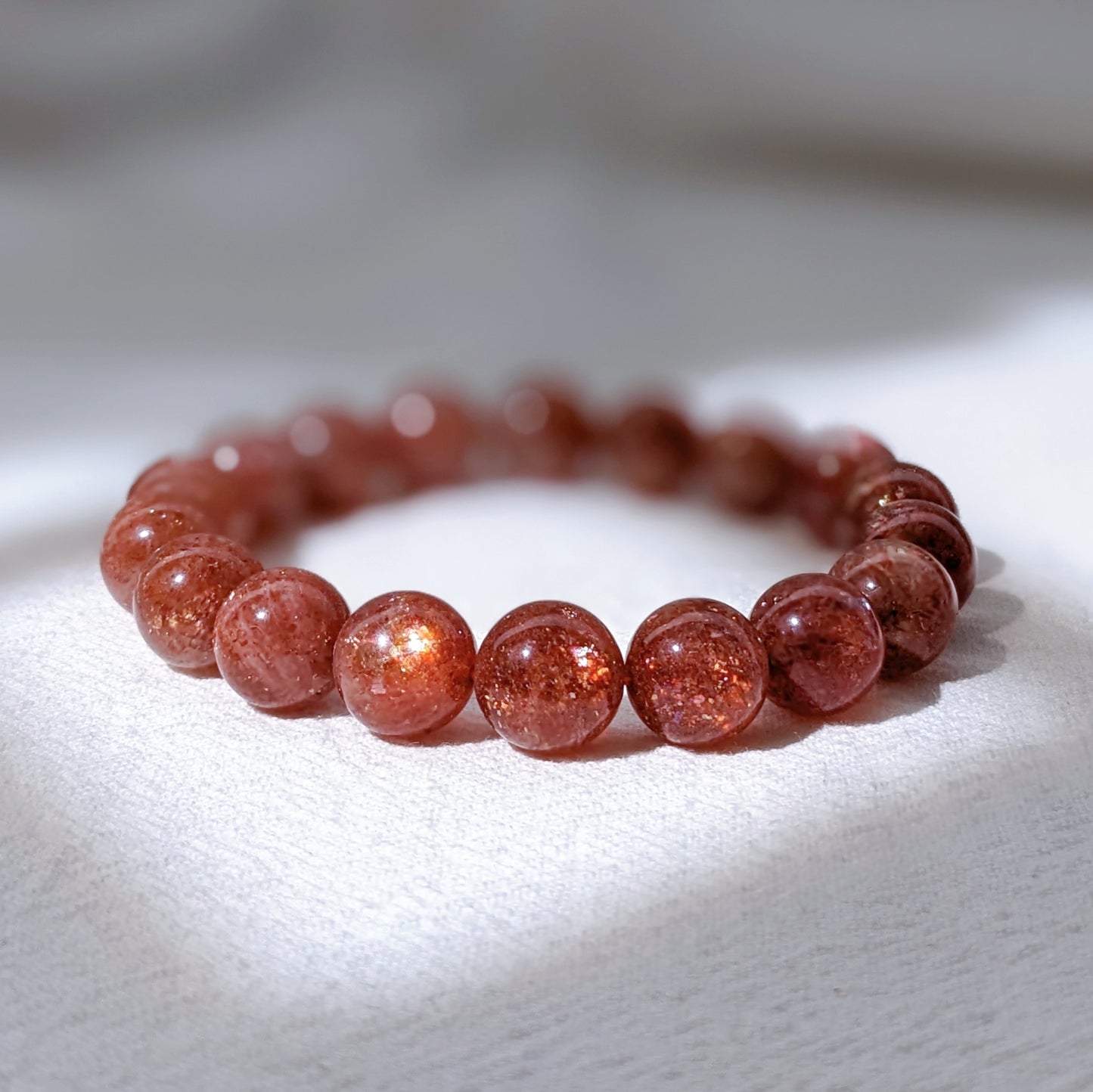 [MBSU06] Premium Grade Sunstone Bracelet 高品太陽石手串 11mm