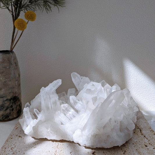 [QT06] Clear Quartz Cluster statement piece (2.7kg), Madagascar