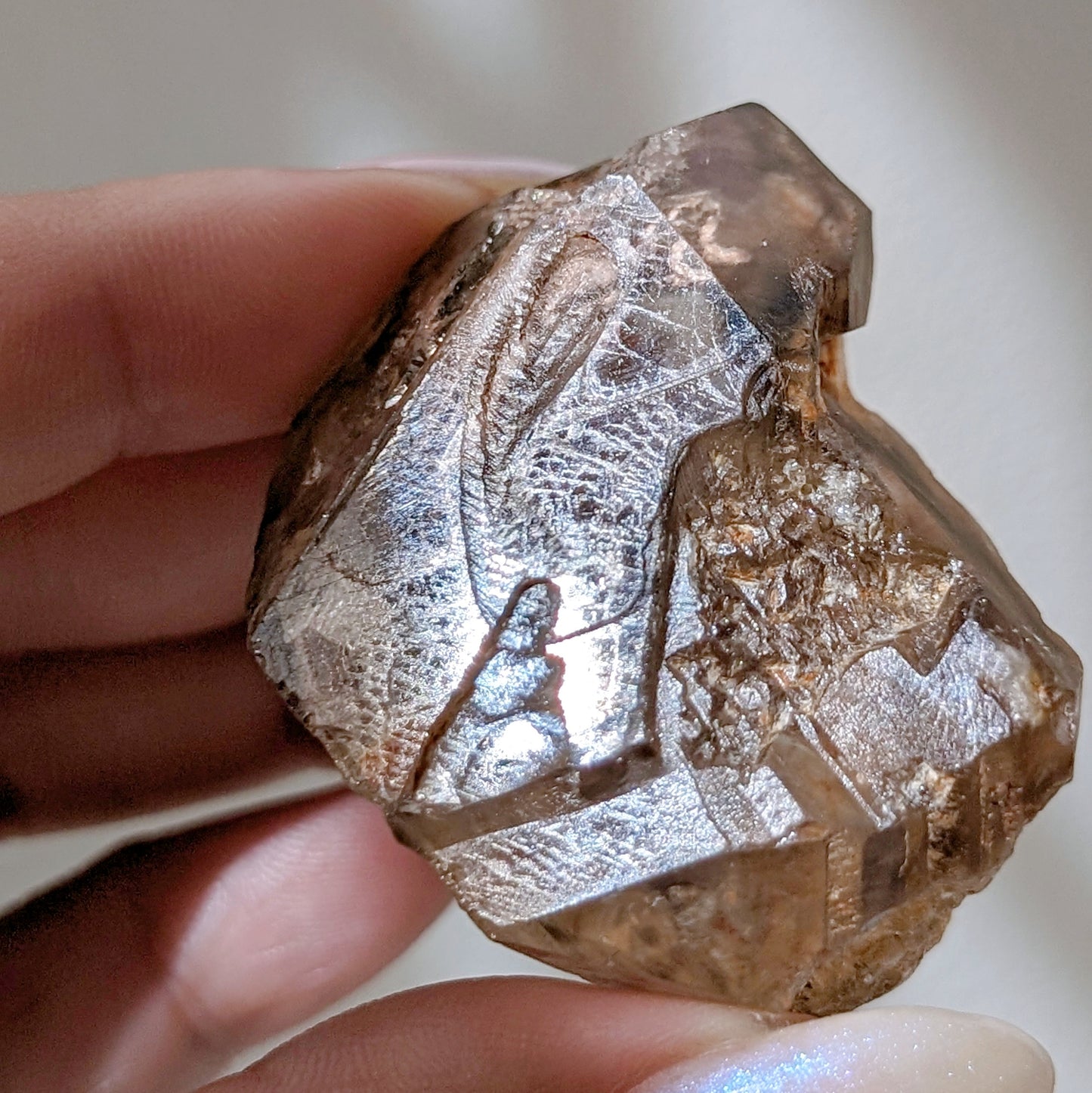 [SK13] "Fingerprint" Smoky Elestial Quartz, Africa