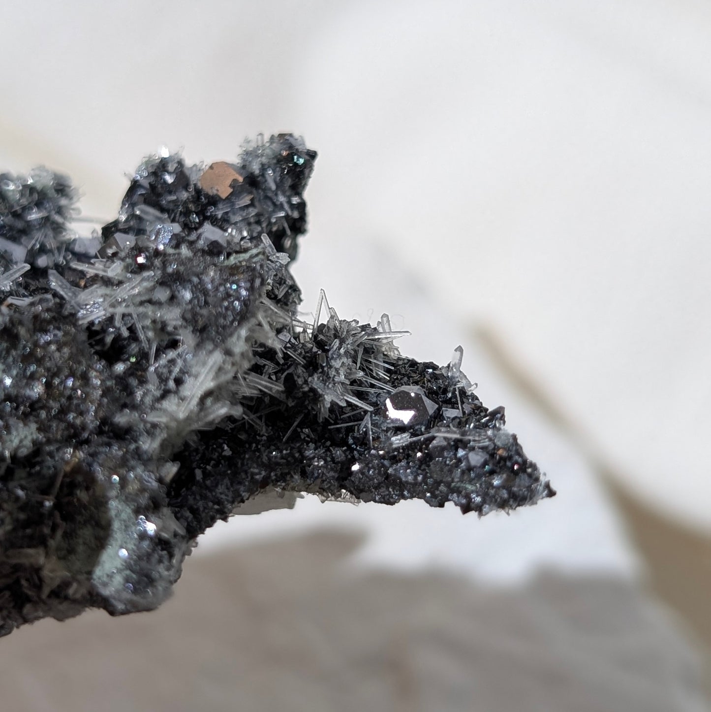 [GA03] Galena with Calcite Quartz, Bulgaria 保加利亞方鉛礦白水晶共生