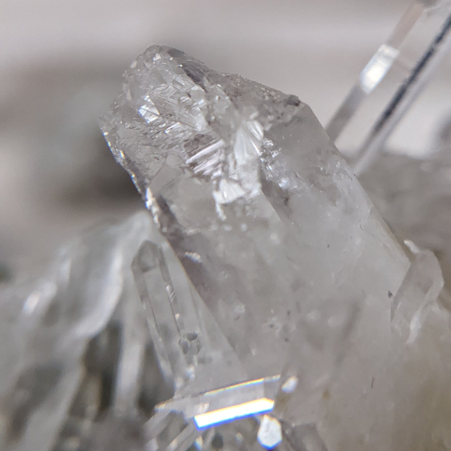 [LE02] Rare Water Clear Green Lemurian Cluster Premium Grade