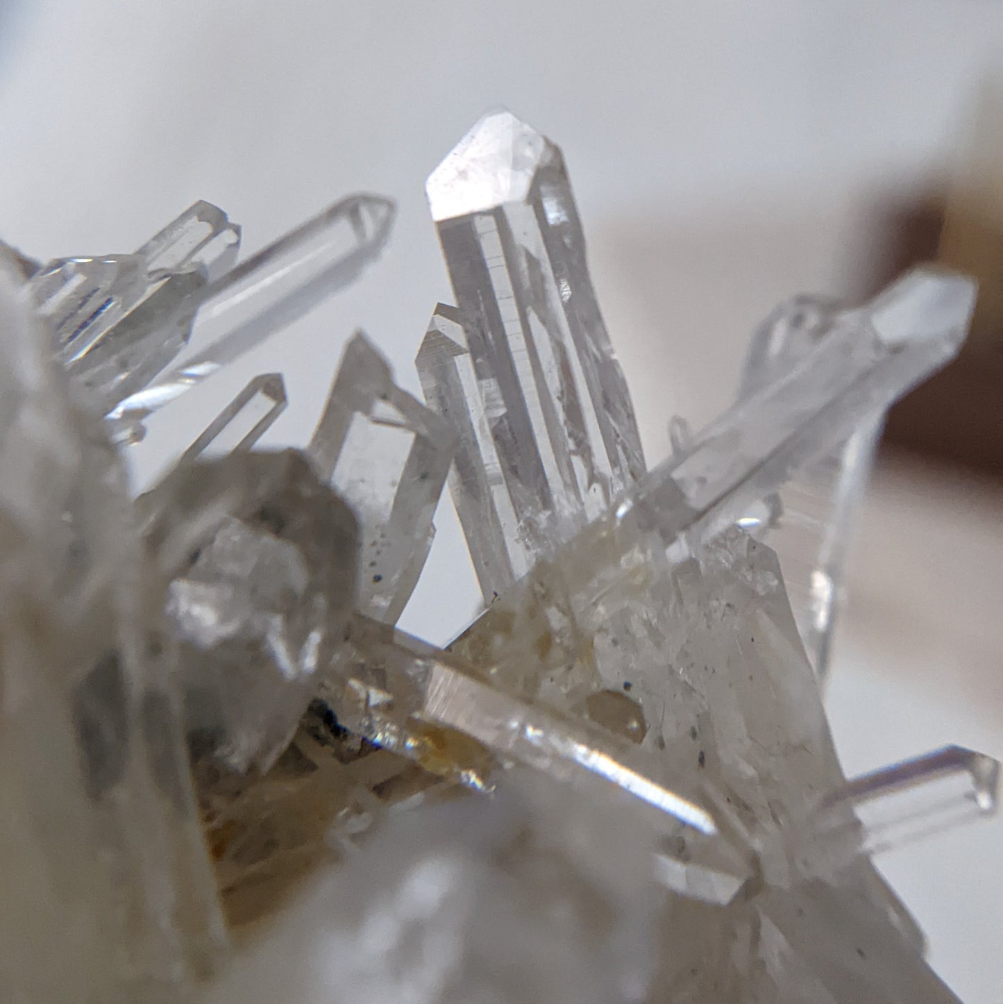 [LE03] Rare Water Clear Green Lemurian Cluster Premium Grade