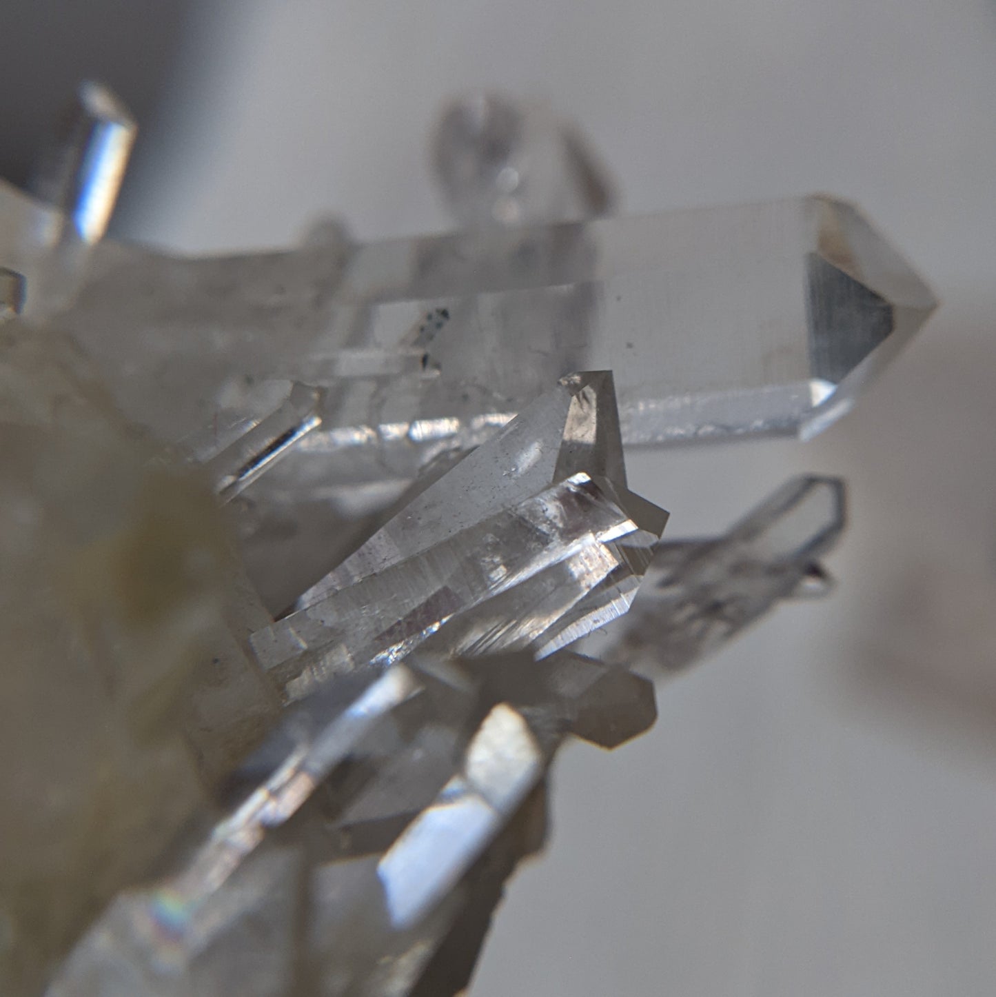 [LE03] Rare Water Clear Green Lemurian Cluster Premium Grade