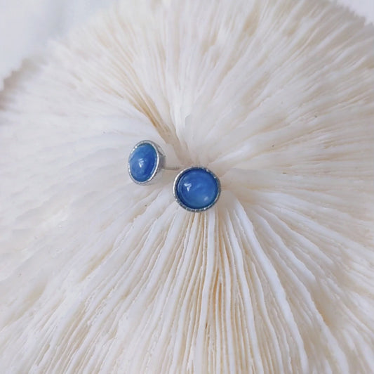 [MEKY02] Kyanite Silver Earrings 藍晶銀耳釘
