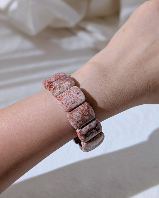 [MBFC02] Fossil Coral Hand band 珊瑚玉手排