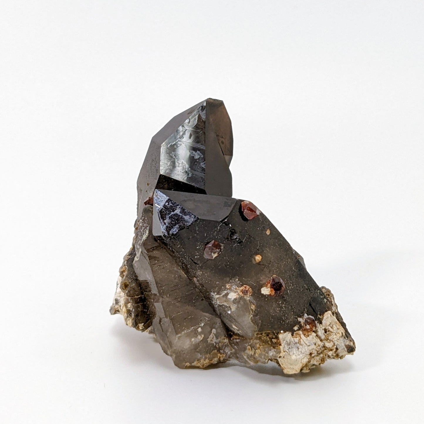 [GS03] Smoky Quartz with Garnets 福建煙晶石榴石