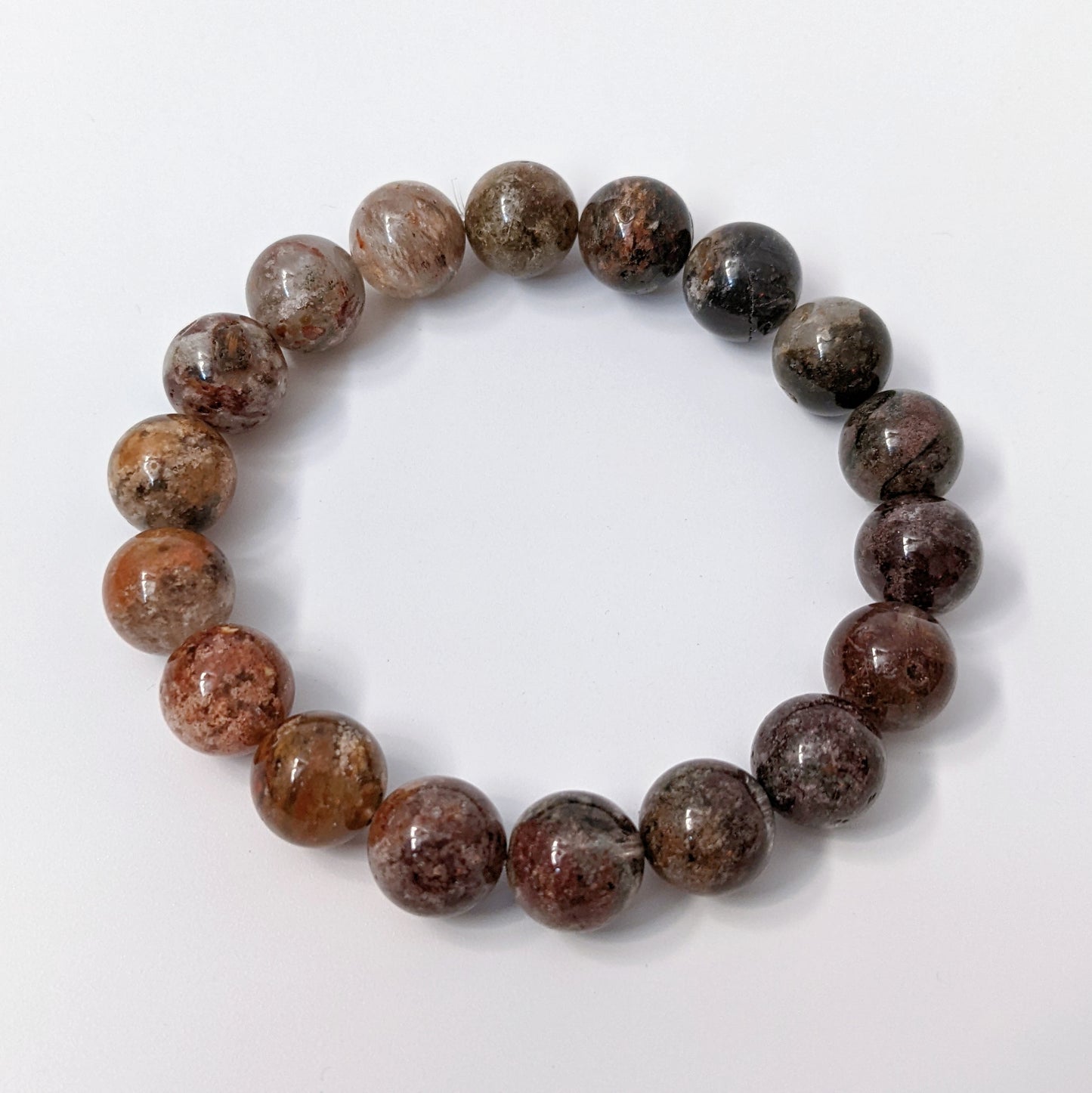 [MBLD01] Garden Lodolite Beaded Bracelet 滿盆花幽靈 10mm