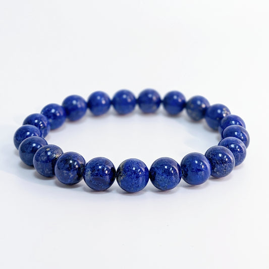 [MBLL03] Lapis Lazuli Beaded Bracelet 高油料老礦青金石 9+mm