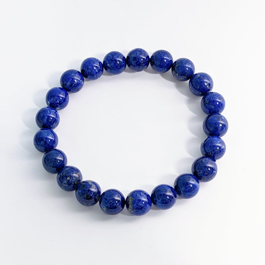 [MBLL03] Lapis Lazuli Beaded Bracelet 高油料老礦青金石 9+mm