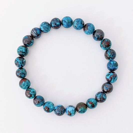[MBCY03] Chrysocolla Beaded Bracelet 美國鳳凰松 7+mm