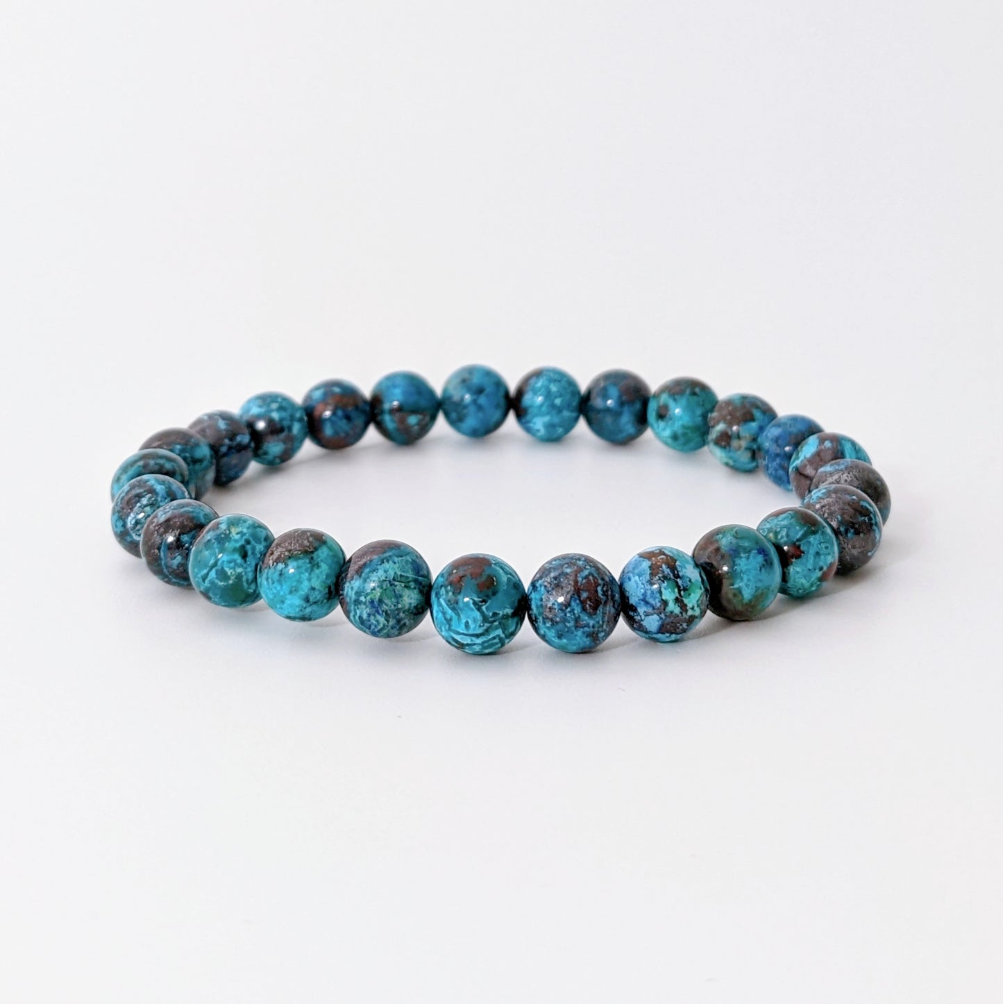 [MBCY03] Chrysocolla Beaded Bracelet 美國鳳凰松 7+mm