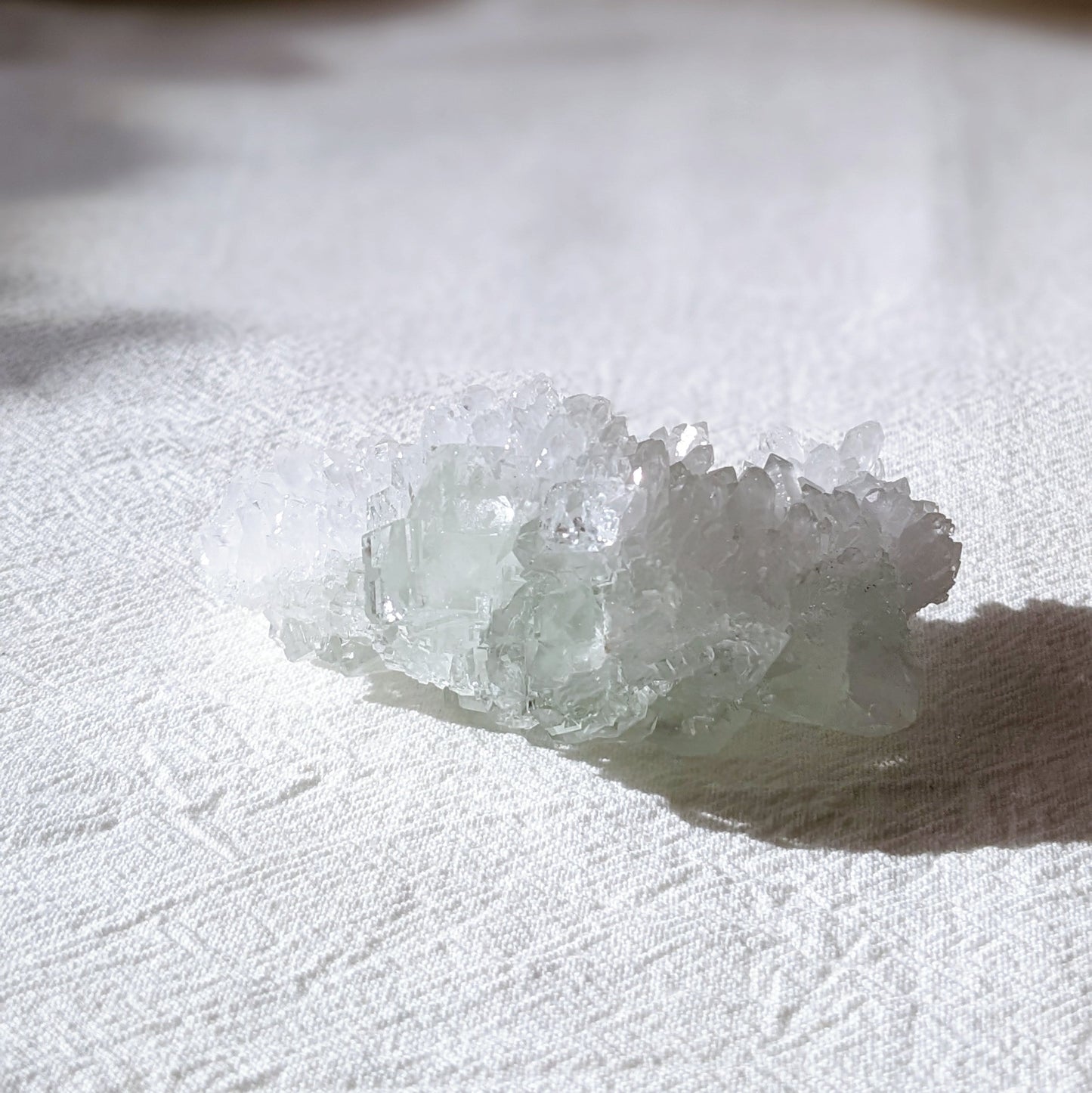 [FL09] Green Glass Fluorite with Quartz 香花嶺玻璃體綠螢石