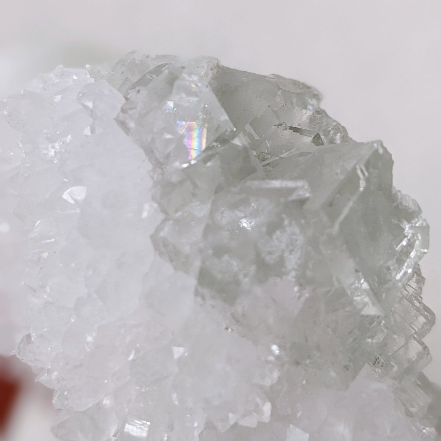 [FL09] Green Glass Fluorite with Quartz 香花嶺玻璃體綠螢石